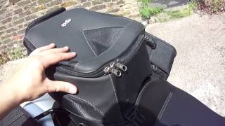 Aprilia Shiver 750 bags  panniers touring set  video No 2 [upl. by Akiret114]