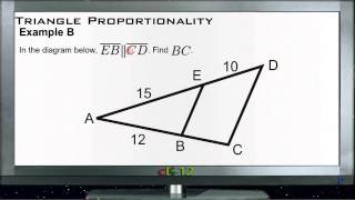 Triangle Proportionality Examples Basic Geometry Concepts [upl. by Huai742]