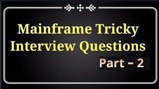 JCL Interview Questions And Answers Part 1  JCL  JCL Tutorial  JCL Mainframe Tutorial  JCL Live [upl. by Anirbak635]