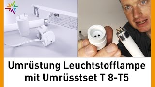 Umrüstung T8T5 Leuchtstofflampe watt24Video Nr 95 [upl. by Mariano807]