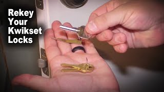 How to Rekey Kwikset Door Knob and Deadbolt with Smart Key [upl. by Beau]