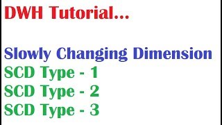 DWH Tutorial 16 Slowly Changing Dimensions and Types in Data Warehousing [upl. by Neeruam]