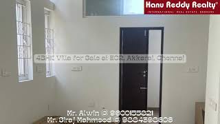 4BHK Villa for Sale at ECR Akkarai Chennai [upl. by Rossie]