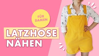 Latzhose für Damen nähen  tolles SommerProjekt Werbung [upl. by Suirauqed]