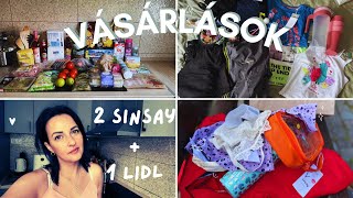 Vásárlások2 SINSAY és 1 LIDL kis vásárlás [upl. by Assirim]