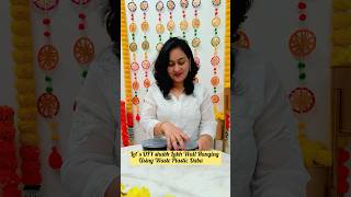 DIY shubh Labh Wall Hanging Using Waste Plastic Daba for Navratri and Diwali festivaldiyideas diy [upl. by Broome]