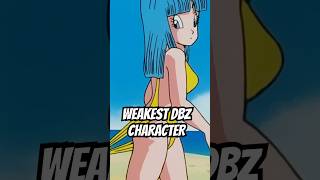 Who is the WEAKEST Character in Dragon Ball Z dragonballz goku dragonball [upl. by Shugart]