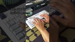 Aula F75 Switch Comparison Ice Vein TTC Crescent Reaper keyboard mechanicalkeyboard typing [upl. by Accem]