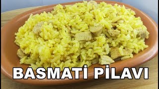 Zerdeçallı Tavuklu Basmati Pirinç Pilavı  Tane Tane Basmati Pilavı Nasıl Yapılır [upl. by Aihsiyt]