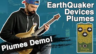 EARTHQUAKER DEVICES PLUMES DEMO  Lives Up To The Hype Overdrive Pedal Review on 5150 Block Letter [upl. by Nitsed]