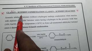 ClaisenSchmidt Condensation  Mechanism and its applications [upl. by Boarer]