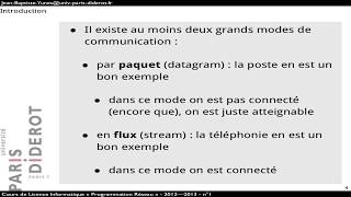 Cours programmation socket réseau n°1  Introduction [upl. by Noimad885]