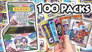 100 PACKS PREMIER LEAGUE Box Opening  Every Season of Panini Premier League Sticker Packs 20202024 [upl. by Eerolam]