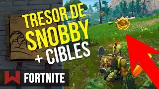 PASSE SEMAINE 3  LE TRESOR DE SNOBBY SHORES  CIBLES  Fortnite Battle Royale [upl. by Rosabel]