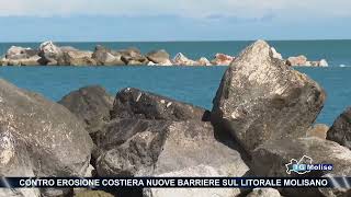 Contro erosione costiera nuove barriere sul litorale molisano [upl. by Jenne690]