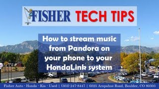 How To Stream Pandora to HondaLink via Bluetooth [upl. by Civ]