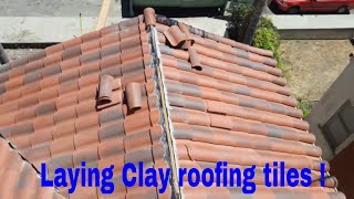 Roofing Tiles  laying clay tiles  Beautiful TilesAwesome tiles [upl. by Atterys913]