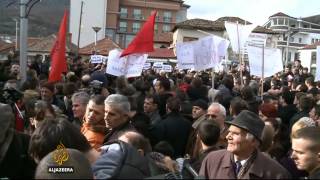 Protest u Preševu zbog uklanjanja spomenika  Al Jazeera Balkans [upl. by Yelsgnik103]