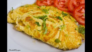 Cheese Omelette  Easy Breakfast Recipe  by Bluebellrecipes [upl. by Anowahs]