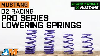 2015 2023 Mustang D2 Racing Pro Series Lowering Springs Review amp Install [upl. by Alston543]