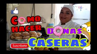 COMO HACER DONAS DONUTS FRITAS AZUCARADAS CASERAS 2020 PARA NEGOCIO Receta Fácil [upl. by Chiquita452]