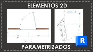 Elementos 2D para PUERTAS PARAMETRIZADOS en REVIT [upl. by Selimah]