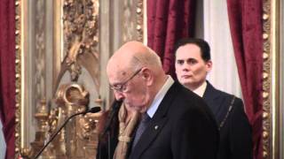 Foibe giornata del ricordo  il discorso di Giorgio Napolitano integrale HD [upl. by Roxie39]