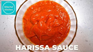 Harissa sauce  Homemade Harissa sauce recipe  Nilachal Kitchen [upl. by Aksehcnarf632]