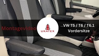 Montagevideo Vordersitze VW T5  VW T6  VW T61 CaliforniaMultivan [upl. by Attennaej]