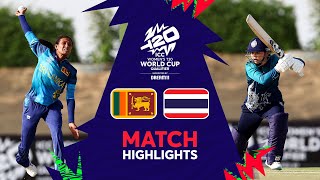 Sri Lanka v Thailand  Match Highlights  Women’s T20WC Qualifier 2024 [upl. by Eirised286]