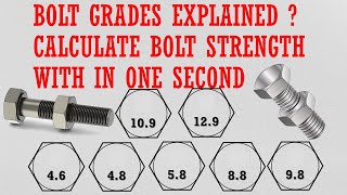 Bolt grade explained [upl. by Bary]