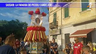 Sassari la Faradda dei piccoli candelieri [upl. by Kipper379]