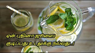 Ginger Mint Lemon Juice In Tamil  Refreshing Juice  Benefits from Lemon amp Mint Tea [upl. by Emyle]