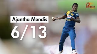 Ajantha Mendis top 07 wickets  best wickets in cricket history  Sri Lanka cricket  ikka slk [upl. by Llereg]