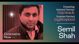 PART 1 Generative Quarterly with Semil Shah  Consumer AI Tech Seed Investing and Apple [upl. by Mccomb733]