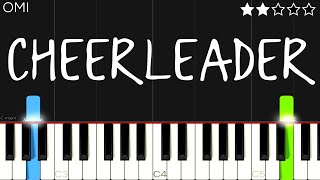 OMI  Cheerleader  EASY Piano Tutorial [upl. by Aititel]