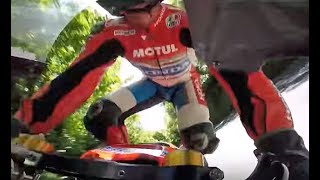 Guy martin TT Superbike crash 2017 [upl. by Sullecram]