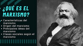 ¿QUE ES EL MARXISMO [upl. by Akcinat924]