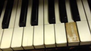 Easy Piano Key Top Ivory Repair DIY [upl. by Stephine]