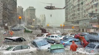 China is Paralyzed Flash Flooding Devastates city after city in China The World is Shocked [upl. by Leakcim]