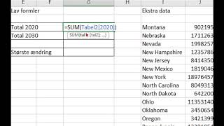 Excel kursus 8  Excel tabeller [upl. by O'Rourke681]