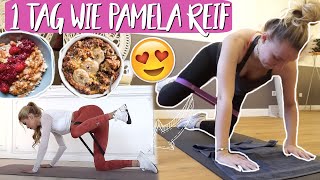 OHA 😱Ein TAG leben wie PAMELA REIF 😋Rezepte kochen aus ihren Kochbuch 🥗amp Sport machen 🧘🏼‍♀️ [upl. by Annais]