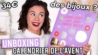 UNBOXING  un calendrier de lavent BIJOUX à 34€ [upl. by Dohsar64]