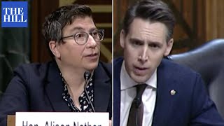 This Is A Little Irritating Hawley Grills Judicial Nominee Over Evasive Answers [upl. by Soisinoid929]