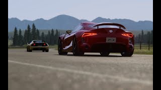 Toyota FT1 vs Lotus Exige V6 Cup at Highlands [upl. by Hairom]