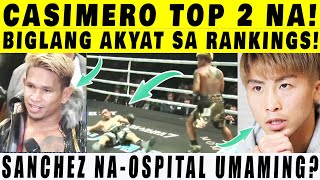 BREAKING Casimero TOP 2 na sa RANKINGS Biglang Umakyat WBO Title Eliminator Next Sanchez OSPITAL [upl. by Irpac]