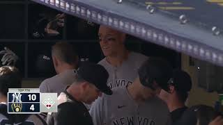 All Aaron Judge ABs vs Milwaukee Brewers 91822 Brewers tv call [upl. by Naelcm]