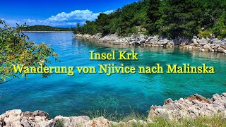 Insel Krk  Wanderung von Njivice nach Malinska [upl. by Oinotla]