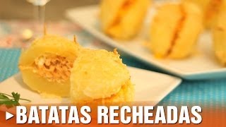 Como Fazer Batata Recheada [upl. by Nnairrek]