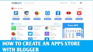 How to create an app store with blogger  free blogger templates [upl. by Montagu]